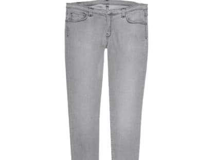 Graue Röhre: Sexy Skinny-Shapes, coole Waschungen und rockige Biker-Details - Grau rockt jetzt so richtig! 7 For All Mankind, ca. 200 Euro