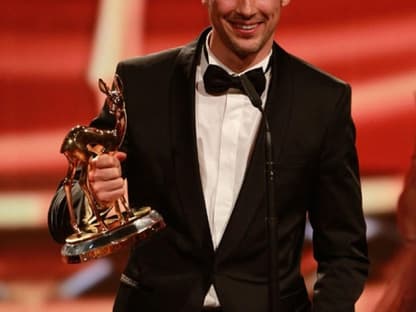 So sehen Sieger aus: Florian David Fitz wurde als bester Schauspieler für seine Rolle in "Vincent will Meer" geehrt