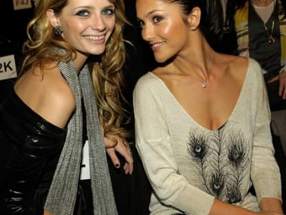 Mischa Barton und Minka Kelly nahmen in der ersten Reihe bei Miss Sixty platz