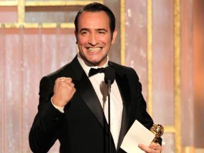 Jean Dujardin auf Trophäenjagd: Er wurde für seine Rolle in "The Artist" zum Besten Schauspieler (Comedy oder Musical) gekürt