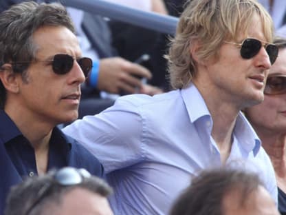 Einen echten Kumpeltag gönneten sich Ben Stiller und Owen Wiilson bei den US Open