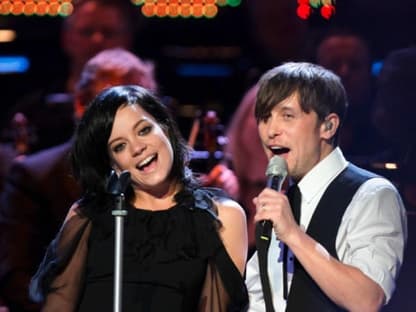 Gemeinsam stark: Lilly Allen und "Take That"-Star Mark Owen