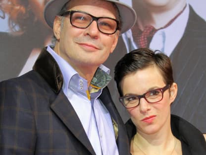 Filmregisseur, Schauspieler und Autor Leander Haussmann mit Frau Annika Kuhl