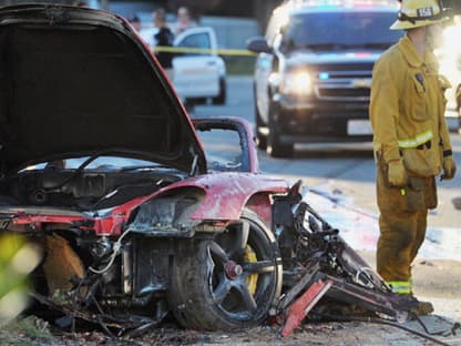 Der Porsche in dem Paul Walker saß ging nach dem Crash in Flammen auf