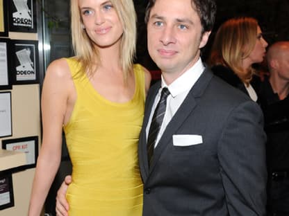 Besuchten das "Artists Dinner" im Zuge des Festivals: Taylor Bagley mit "Scrubs"-Star Zach Braff