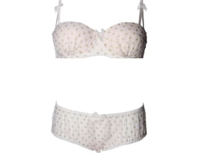 Retro-Look mit Punkten von Mimi Holiday, BH ca. 40 Euro, Panty ca. 30 Euro