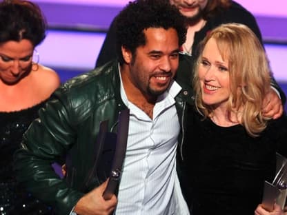 Anette Humpe und Adel Tawil wurden zur besten deutschen Band ("Ich Ich") gekürt. "Wir haben die tollsten, die besten Fans der Welt", freute sich Humpe, die sonst nicht mit auf der Bühne steht