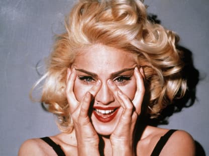 Eine, die sich gern in die Rolle der Marilyn Monroe versetzte: Popstar Madonna