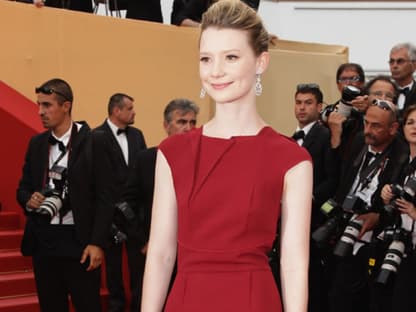 Klassisch: Hollywood-Neuling Mia Wasikowska auf der Premiere von "Restless"