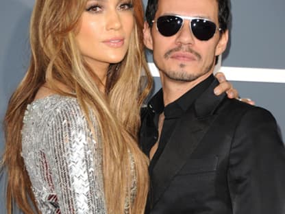 Jennifer Lopez, 41, mit Ehemann Marc Anthony