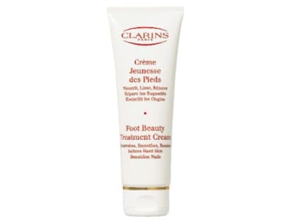 Haut- und Nagelpflege: "Foot Beauty Treatment Cream" von Clarins, 125 ml ca. 23 Euro