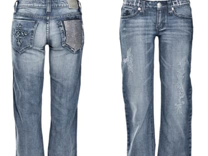 Seventh Heaven (Bell Bottom Jean with Swarovski White Chrystal)