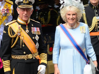 Großbritanniens Thronfolger Prinz Charles mit seiner Frau Camilla