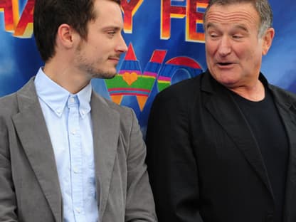 Elijah Wood spricht "Mumble" und Robin Williams "Ramon"