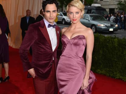 Zac Posen und Amber Heard