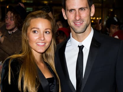 Tennis-As Novak Djokovic kam mit seiner Freundin Jelena Ristic