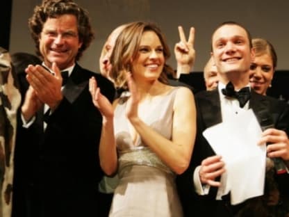 Florian Langenscheidt und Hilary Swank 