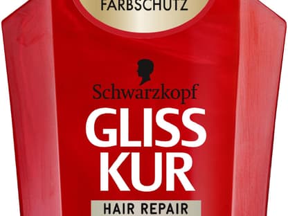 "Ultimate Color Shampoo" aus der "Ultimate Color"- Pflegeserie von Gliss Kur, ca. 3 Euro. 