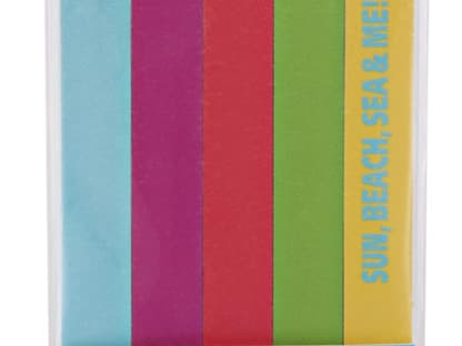  Colorblocking bei Nagelfeilen  wunderbar! âWhat's up? Beach Babe  Nail File set to go", Set mit fünf Feilen, limitierte Sommer-Edition von P2, ca. 3 Euro, in Drogerien