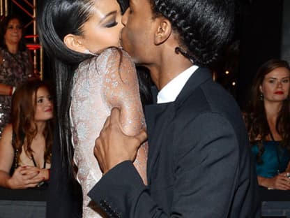 Knutschalarm: Rapper Asap Rocky und Model Chanel Iman