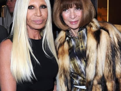 Donatella Versace und Anna Wintour