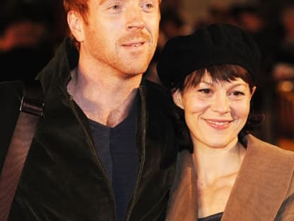 Schauspieler Damian Lewis kam mit seiner Frau, der britischen Schauspielerin Helen McCrory