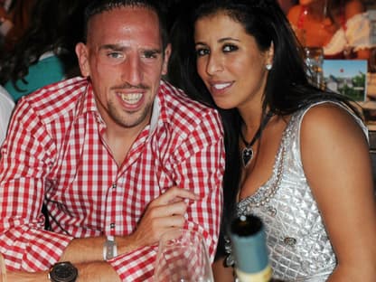 Franck Ribery und Frau Wahiba