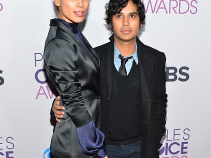 Neha Kapur mit Kunal Nayyar ("The Big Bang Theory")