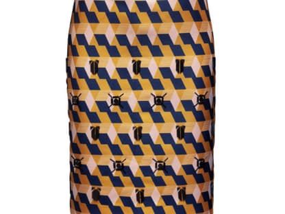 Klassischer Schnitt trifft auf aktuellen Print: Pencilskirt von H&M, ca. 60 Euro