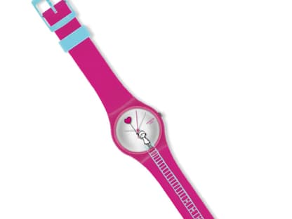 Valentinstag-Uhr von Swatch "Belief of Love", ca. 45 Euro