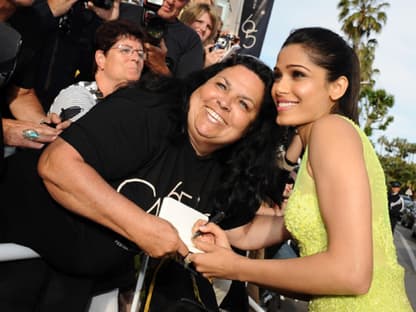 Mit den Stars auf Tuchfühlung mit Freida Pinto