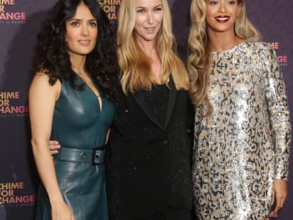 "Chime for Change"-Initiatoren: Salma Hayek-Pinault, Frida Giannini und Beyoncé Knowles