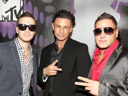 Vinny Guadagnino, DJ Pauly D, Ronnie Ortiz aus der MTV Reality-Show "Jersey Shore"