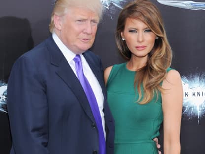 Ließen sich die Premiere nicht entgehen: Melania und Donald Trump