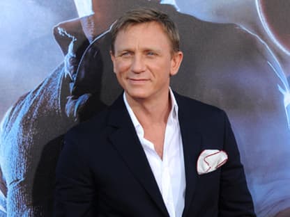 Daniel Craig kam leider solo ohne seine frisch angetraute Ehefrau Rachel Weisz zur Premiere