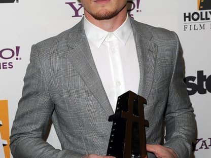 Auch Schauspieler Anton Yelchin freute sich über eine Trophäe in der Kategorie