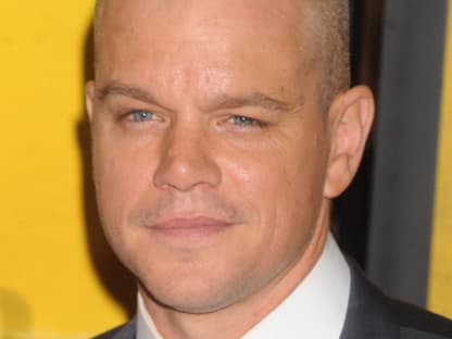 Matt Damon mit kahlem Schädel