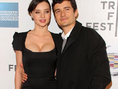 Zeigten sich verliebt bei der Premiere seines neuen Films "The Good Doctor": Orlando Bloom mit Ehefrau Miranda Kerr