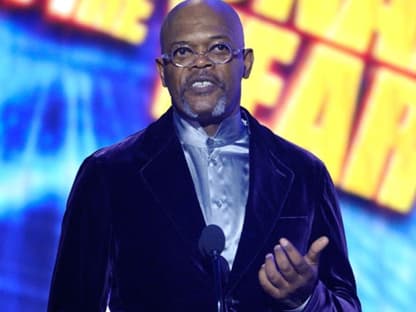 Schauspieler Samuel L. Jackson auf der Bühne