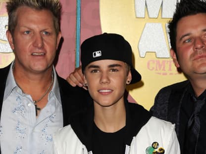 Justin teilete sich den Preis gerne mit den "Rascal Flatts"