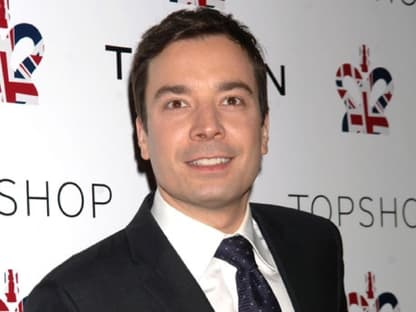 US-Comedian Jimmy Fallon. Der Topshop Store in New York ist nach dem Vorbild des Londoner Flagship Stores am Oxford Circus gestaltet