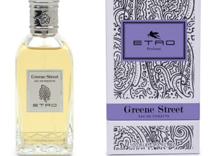 2. „Etro Greene Street", dahinter steckt ein Mix aus Muskatnuss, Weihrauch und Sandelholz. Von Etro, EdT 50 ml ca. 84 Euro