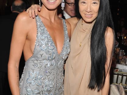 Heidi Klum mit Designerin Vera Wang