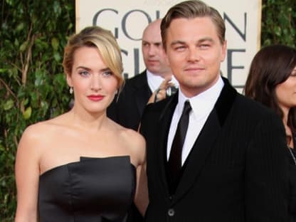 Kate Winslet und ihr Filmpartner Leonardo DiCaprio