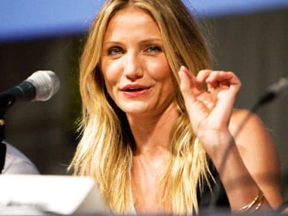 Hollywood-Beaty Cameron Diaz stellte mit ihren Kollegen den Film "The Box" vor