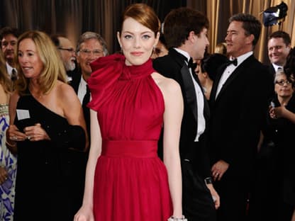 Einfach nur wow! Hollywood-Star Emma Stone in einer traumhaften Robe von Giambattista Valli