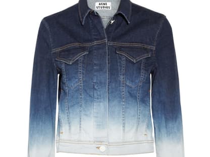 Jeansjacke im Nineties-Look von Acne über net-a-porter.de, ca. 320 Euro