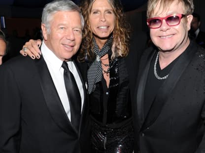 Robert Kraft, Steven Tyler, Sir Elton John