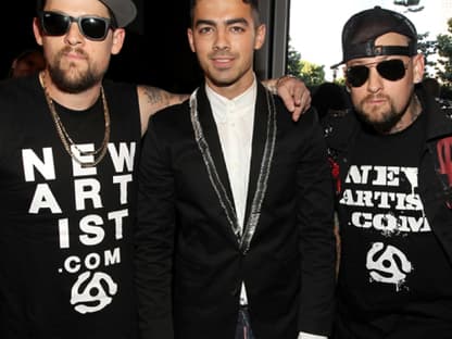 Aber auch dieses Trio konnte sich sehen lassen: Joel Madden, Joe Jonas und Benji Madden