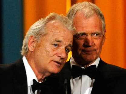 ... US-Talkmaster David Letterman. Er erhielt den ersten "Johnny Carson Award"